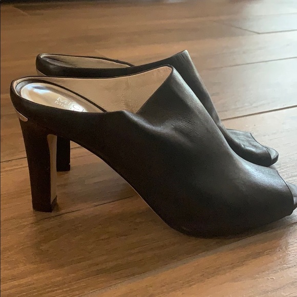 Michael Kors Black Mule Slides - Picture 5 of 8